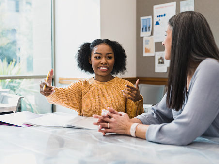 client and her mental health mentor