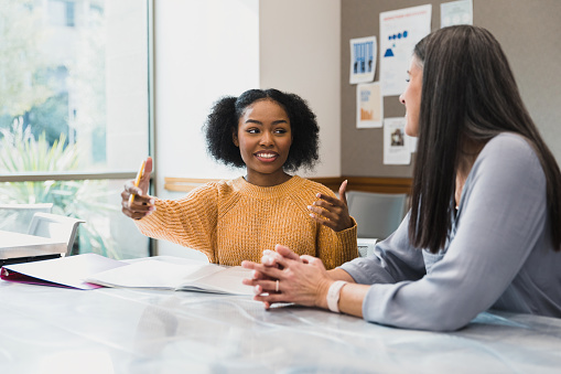 client and her mental health mentor