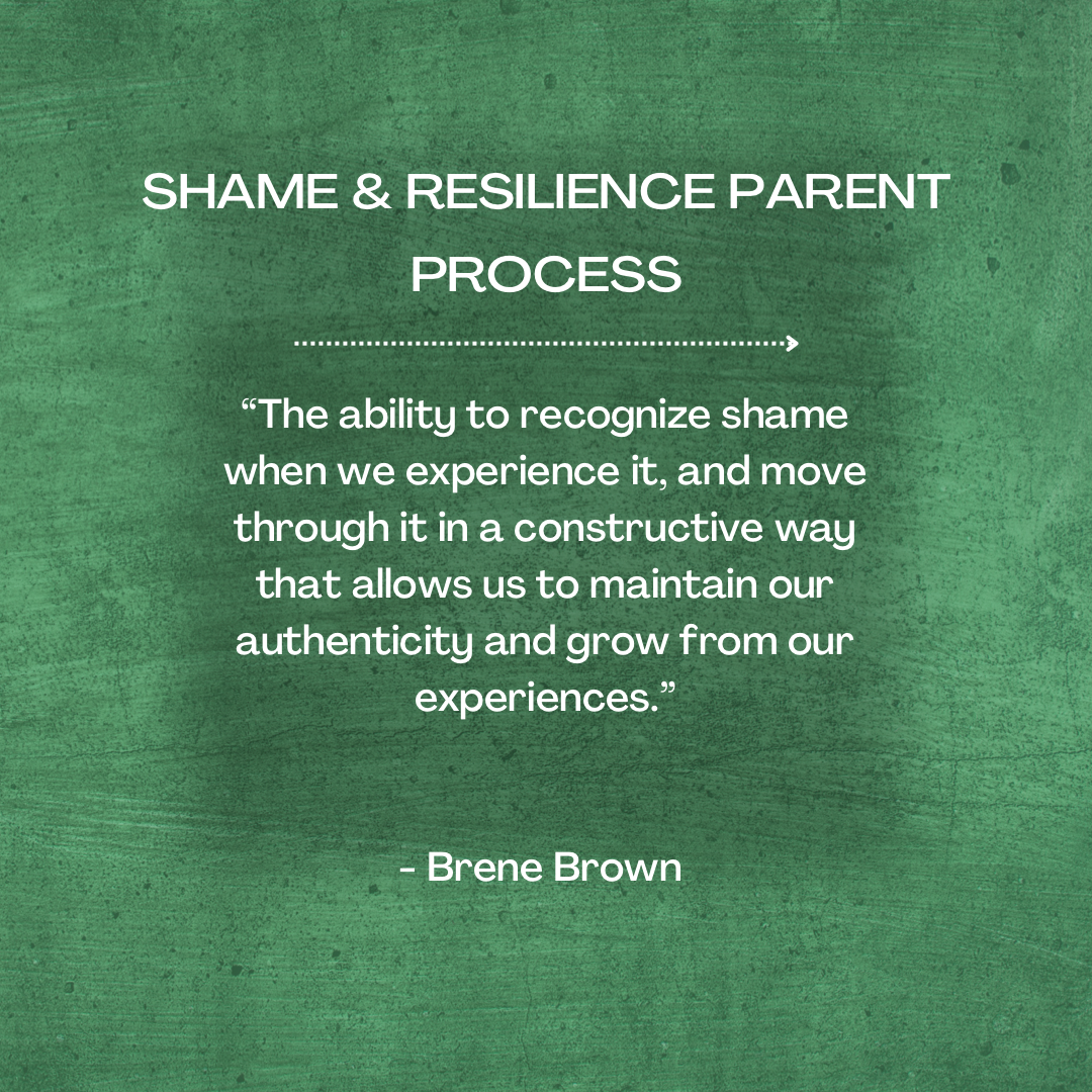 shame and resilience parent process