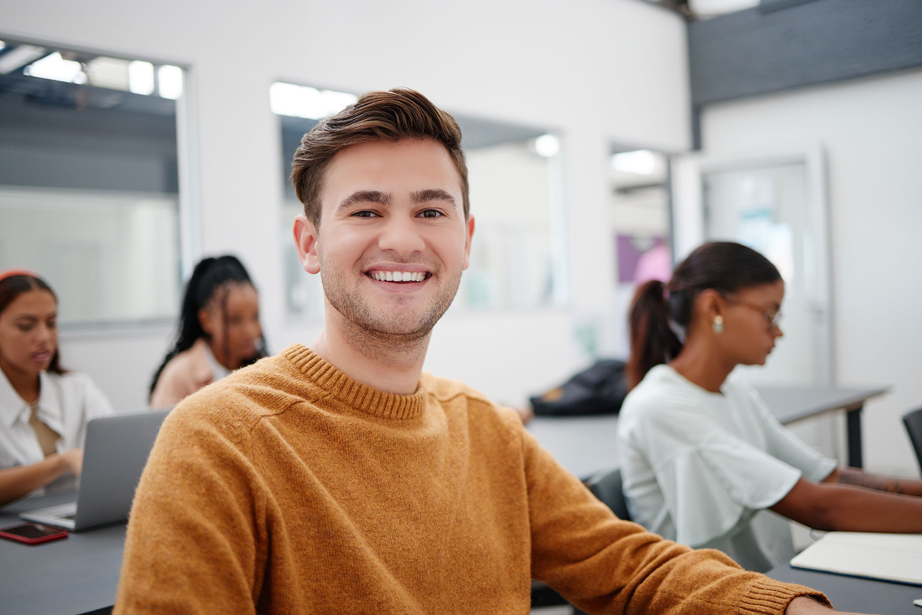 teen smiles while learning about goal-directing strategies