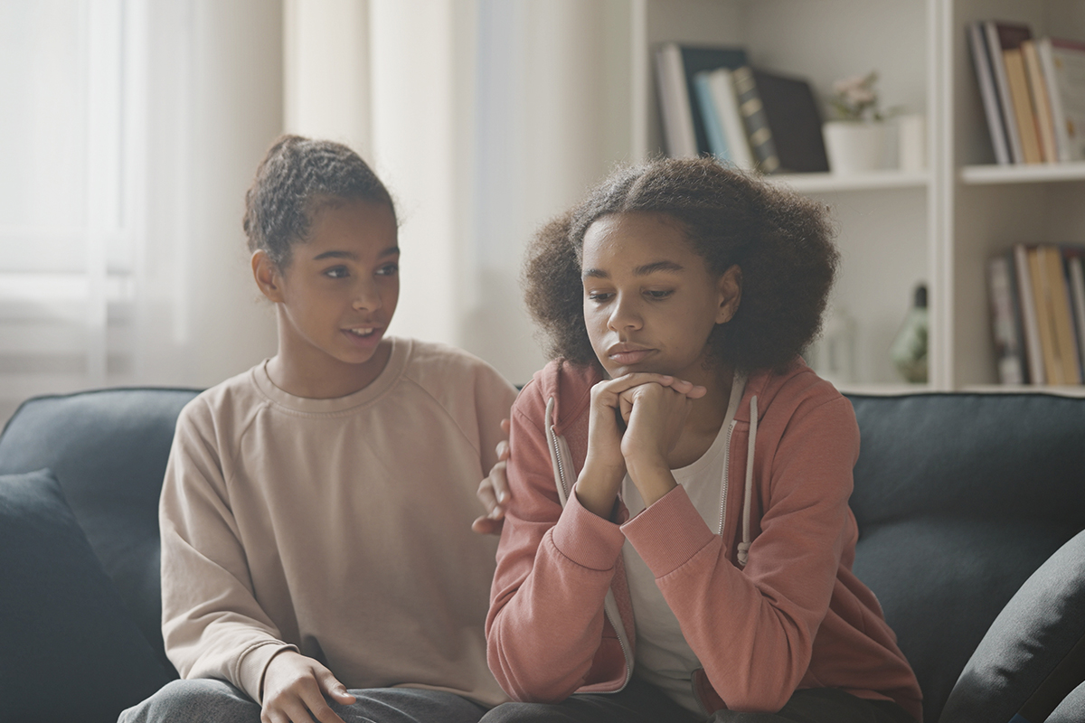 two teens learn about types of neurodivergence