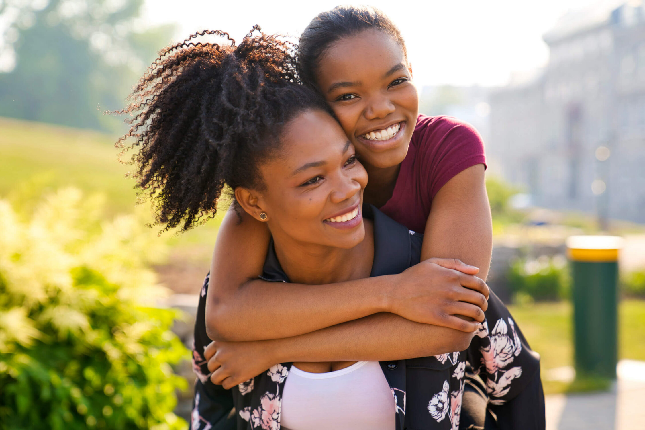Latin American Mother with her Daughter together